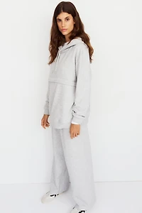 Chandail à capuche d'allaitement en molleton MAMA