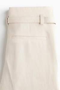 Wide-Leg Pants with Belt