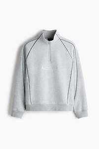 Loose-Fit Half-Zip Sweatshirt