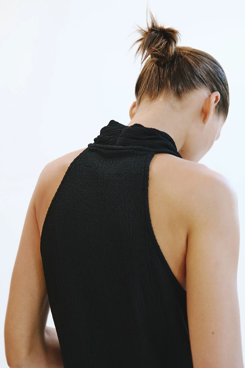 Textured Wrap Top