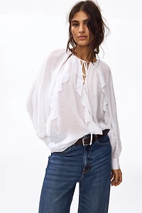 Blouse volantée
