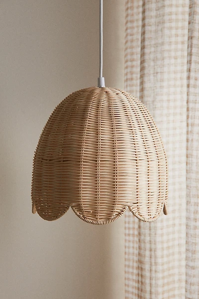 Lampe suspendue en rotin pour chambre d'enfant
