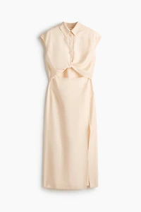 Robe chemisier découpée