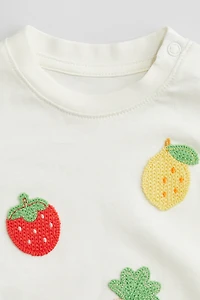 T-shirt avec appliqués