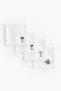 4-Pack Embroidered Coasters
