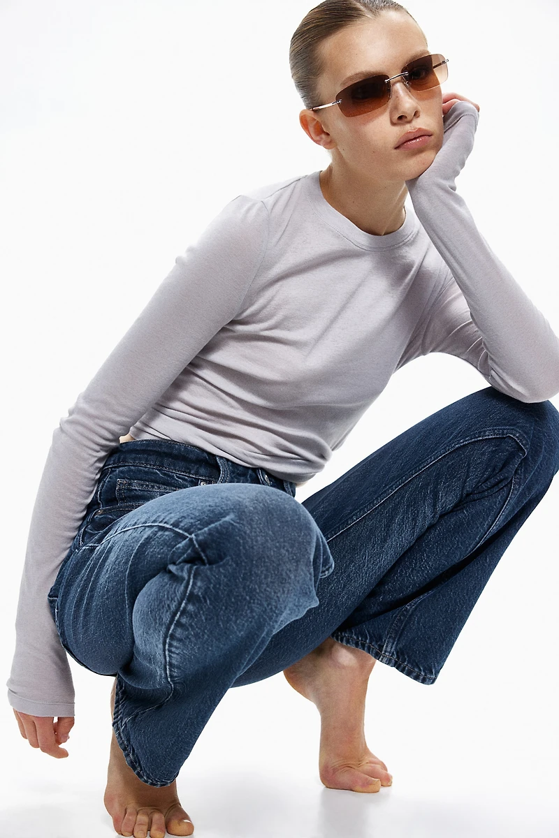 Jean Taille Haute Coupe Droite