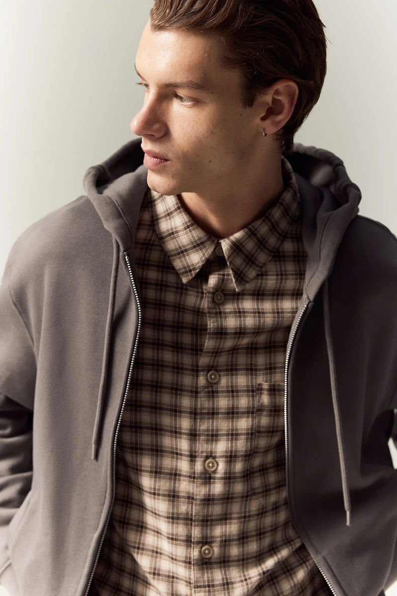 Regular Fit Hooded Jacket