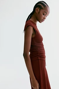 Textured Jersey Top