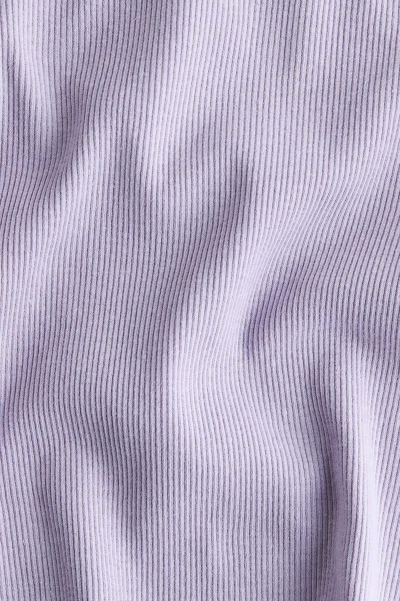 Overlocked Ribbed T-Shirt