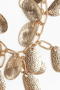 Collier avec disques en métal