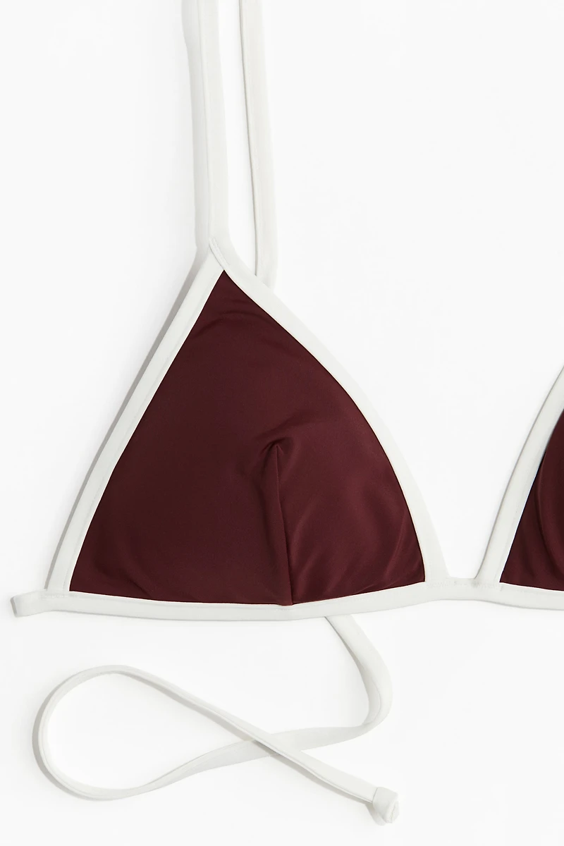 Haut de bikini triangle coussiné