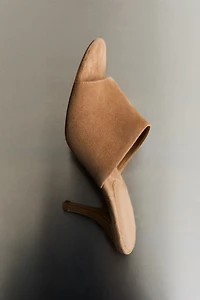 Heeled Leather Sandals