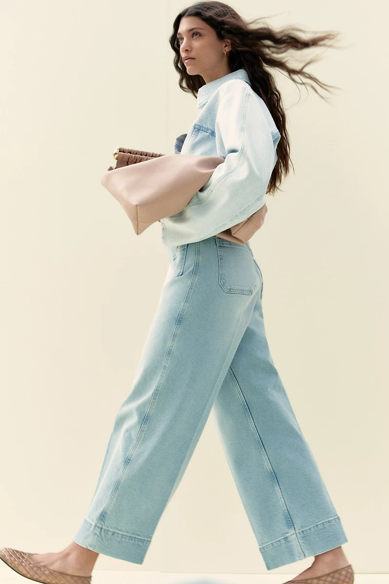 Wide High Ankle Jeans