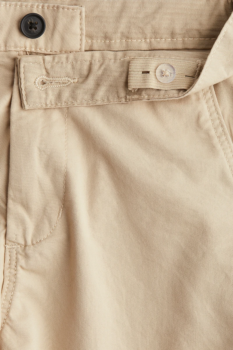Short coutil en coton