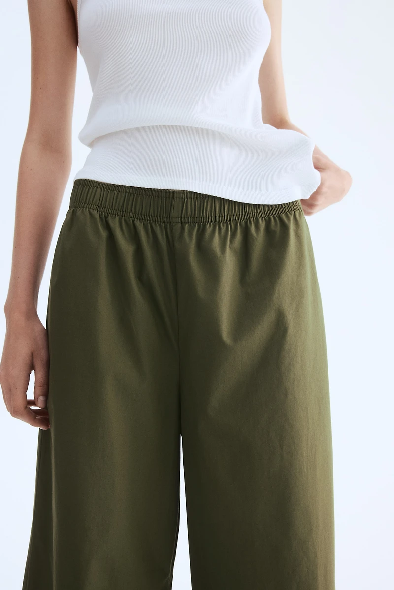 Ankle-Length Cotton Pants