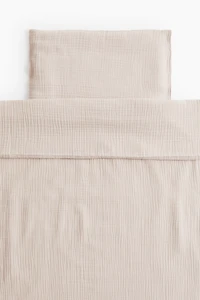 Muslin Crib Duvet Cover Set