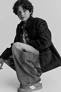 Jean ample à jambes larges