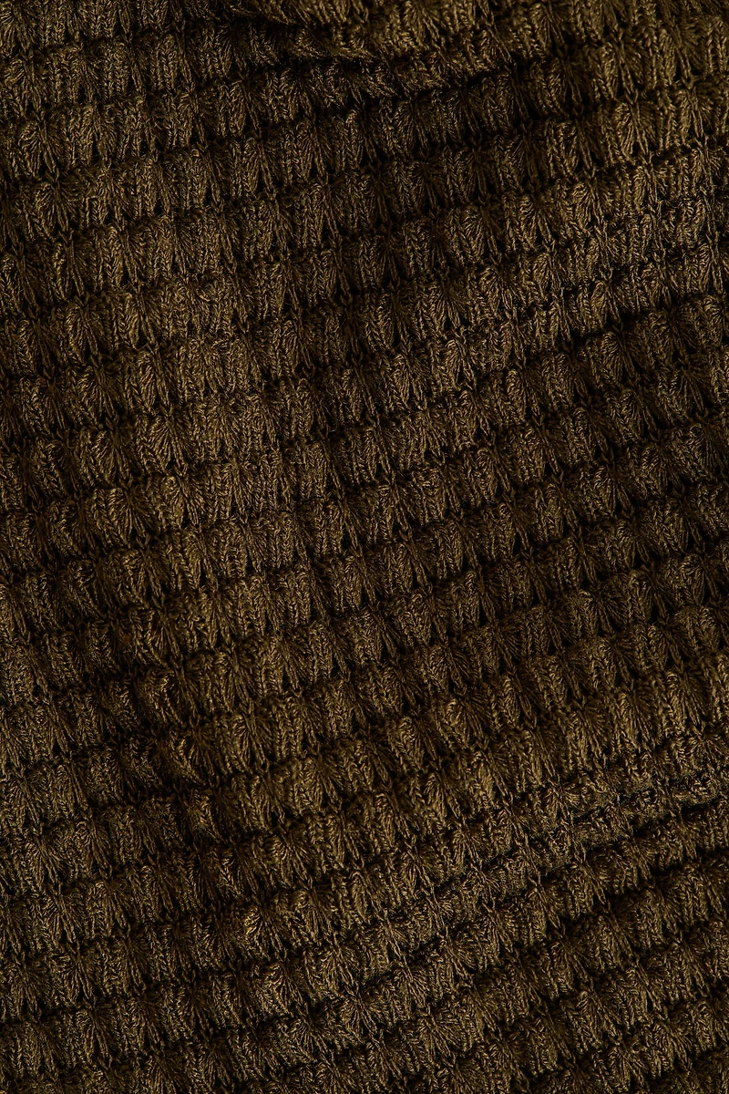 Batwing-Sleeved Jersey Top