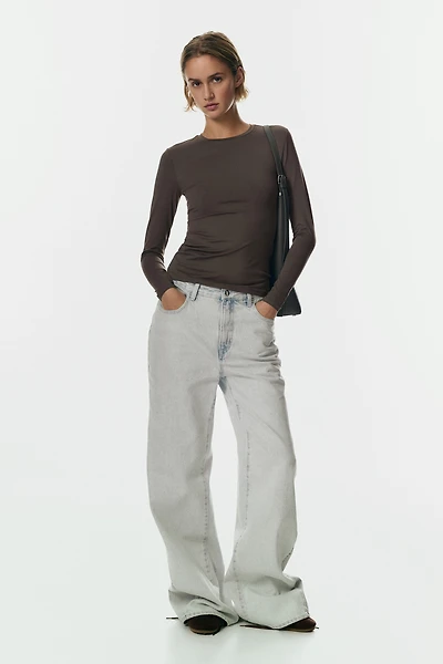 Long-sleeved Microfiber Top