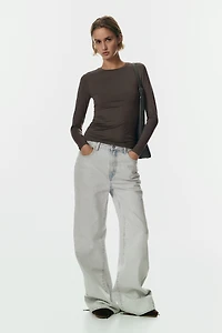 Long-sleeved Microfiber Top