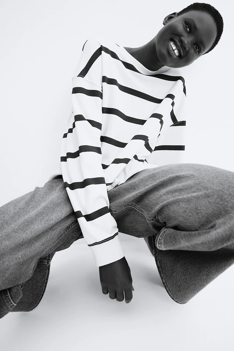 Dropped-Shoulder Sweatshirt