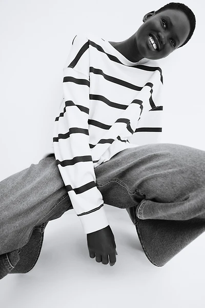 Dropped-Shoulder Sweatshirt