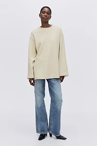 Sweatshirt with Text Motif