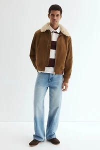 Jacket with Teddy Fleece Collar