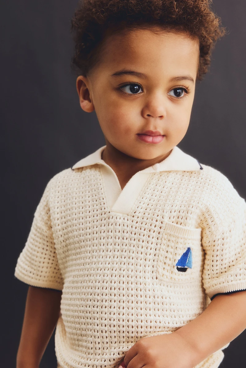 2-Piece Open-Knit Cotton Set