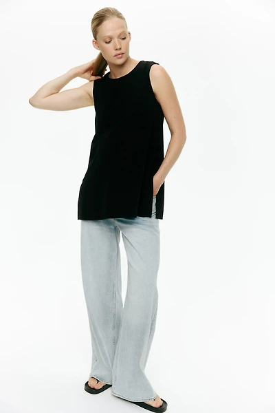 MAMA Slit-Detail Tank Top