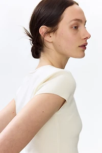 T-shirt en fin tricot