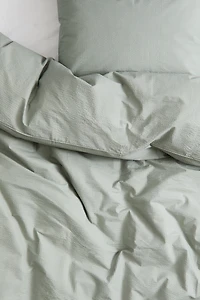 Seersucker Twin Duvet Cover Set