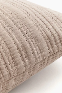 Quilted Cotton Cushion Cover