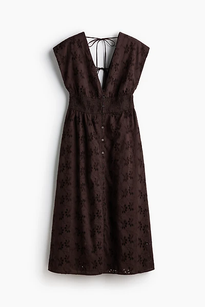 Eyelet-Embroidered Cotton Dress
