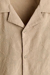 Relaxed-Fit Textured Resort Shirt