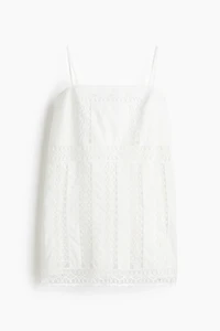 Lace-Inset Strappy Dress