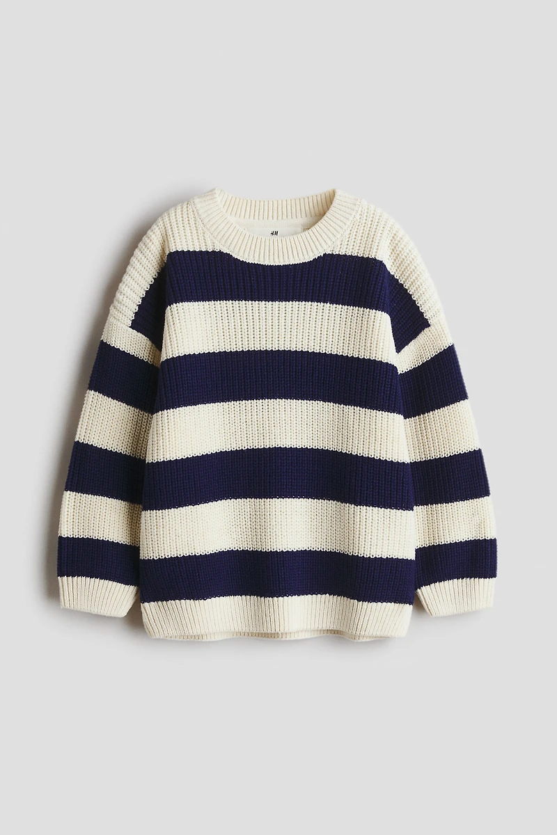 Patent-Knit Sweater