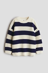 Patent-Knit Sweater