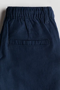 Cotton Roll-Up Pants