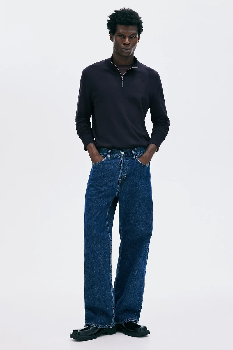 Regular-Fit Half-Zip Sweater