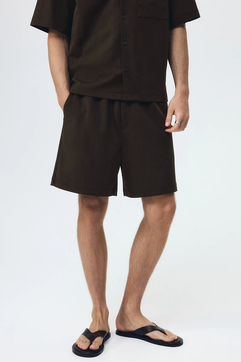 Relaxed-Fit Interlock Shorts