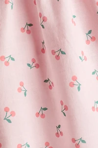 Ruffle-trimmed Cotton Dress