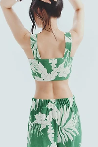 Tie-Detail Crop Top