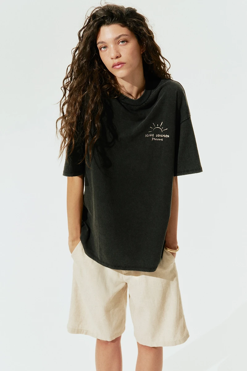 Oversized T-Shirt with Motif