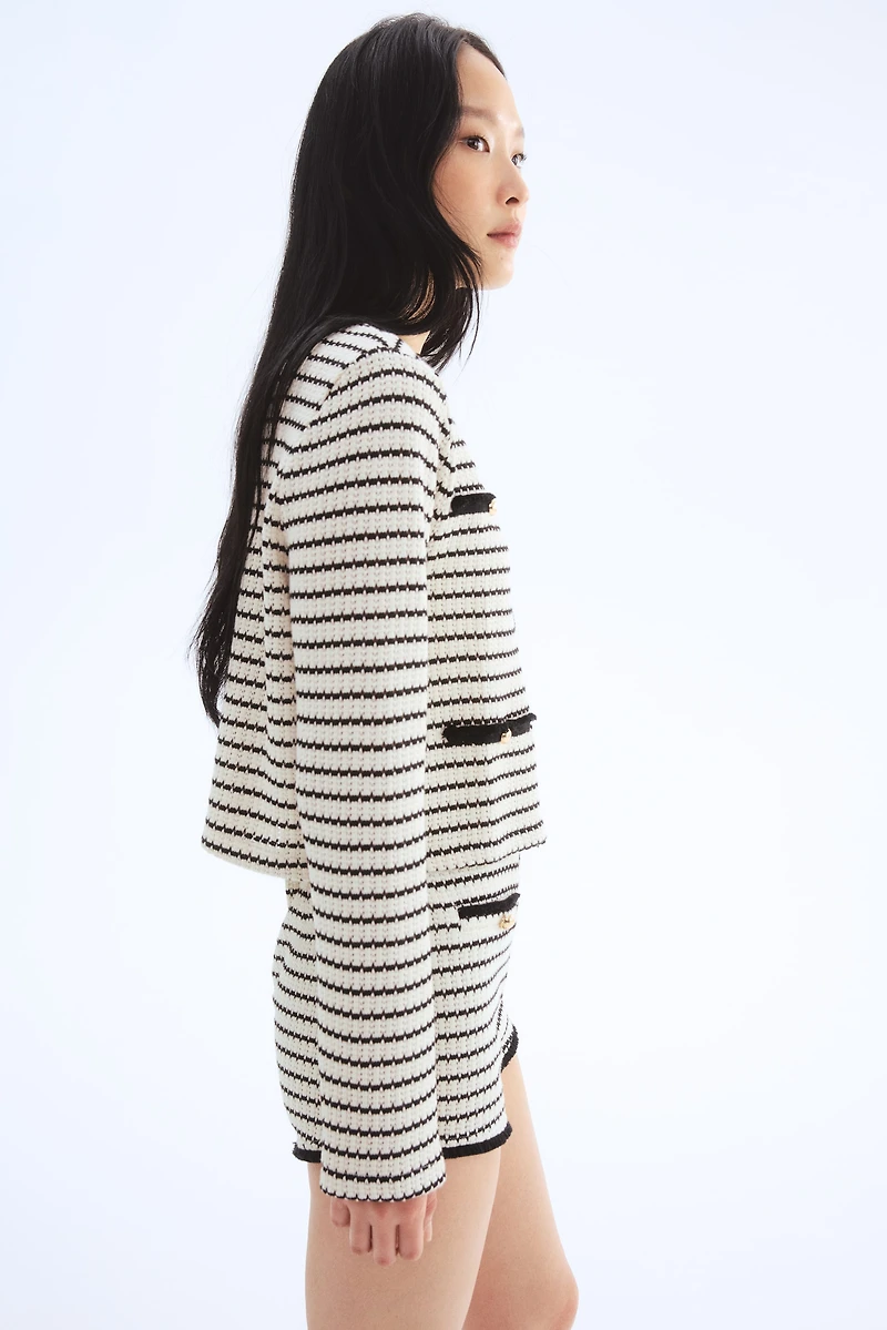 Textured-Knit Cardigan