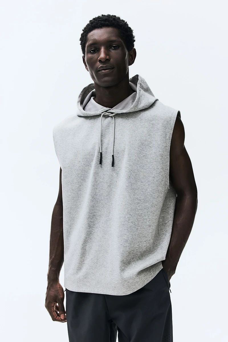 Regular-Fit Sleeveless Sports Hoodie with DryMove™
