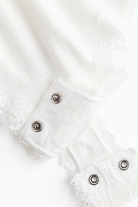 Maillot sans couture avec dentelle