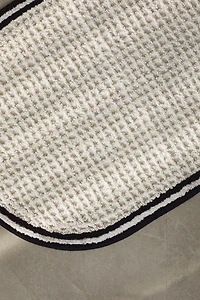 Waffled Cotton Bath Mat