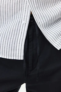 Regular-Fit Linen-Blend Shorts