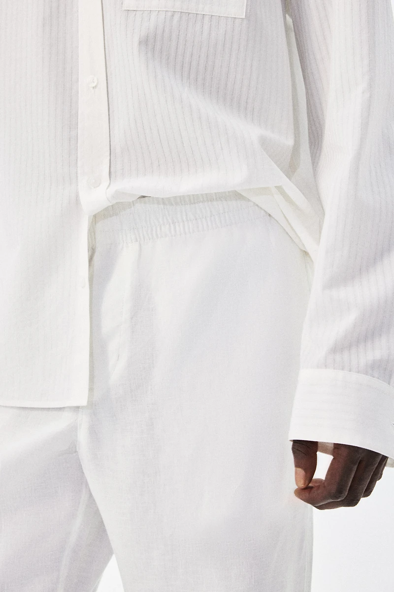 Regular-Fit Linen Pants